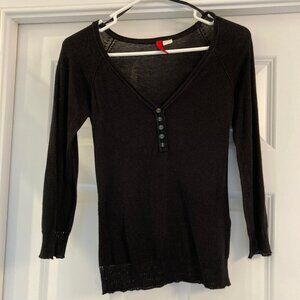 Black 3/4 Length Tee